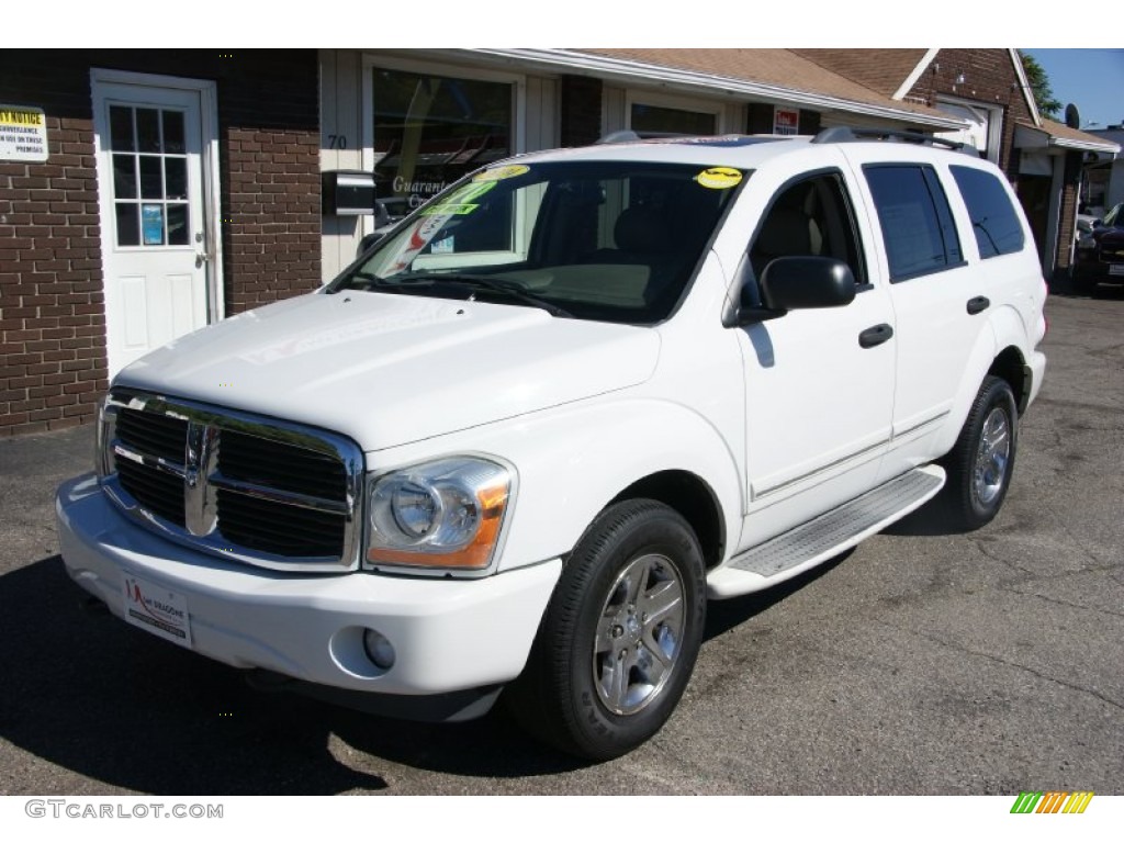 2004 Durango Limited 4x4 - Bright White / Medium Slate Gray photo #1