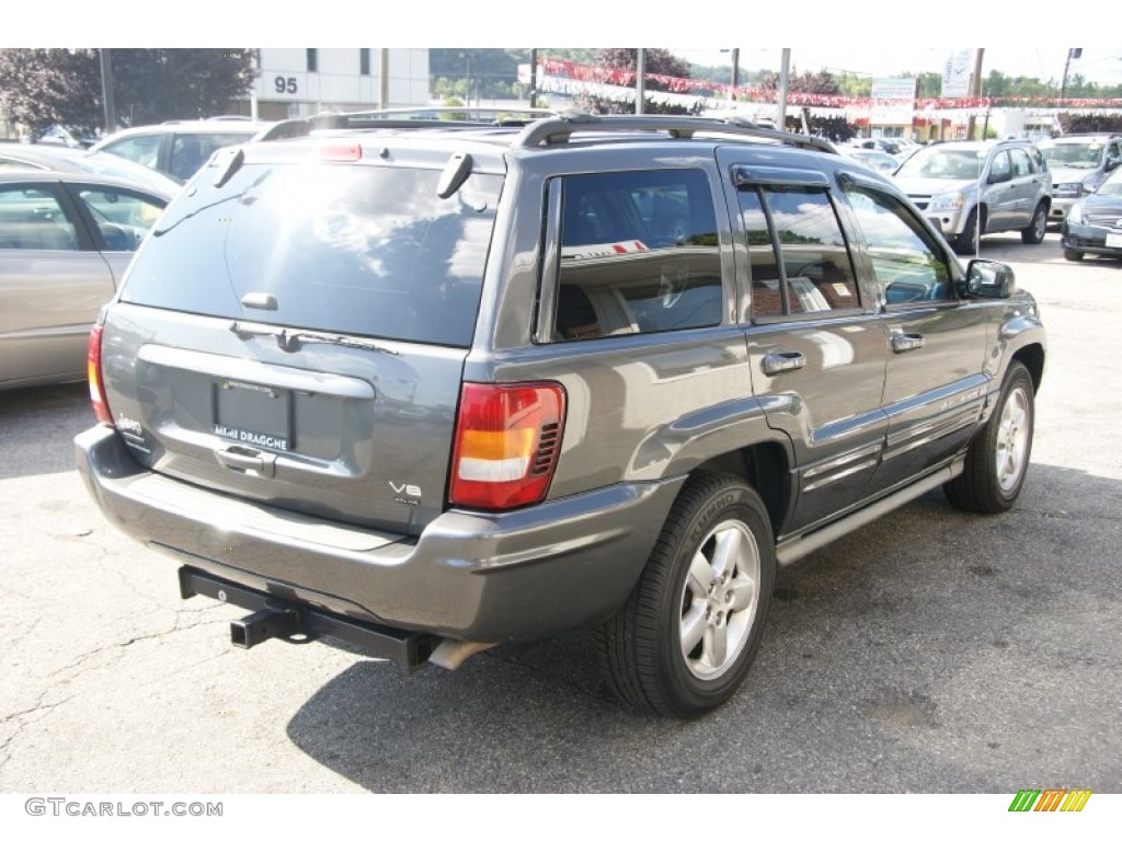 2003 Grand Cherokee Overland 4x4 - Graphite Metallic / Dark Slate Gray/Light Slate Gray photo #4