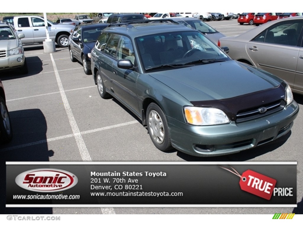 2002 Legacy L Wagon - Wintergreen Metallic / Beige photo #1