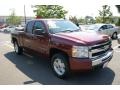 2009 Deep Ruby Red Metallic Chevrolet Silverado 1500 LT Extended Cab 4x4  photo #3