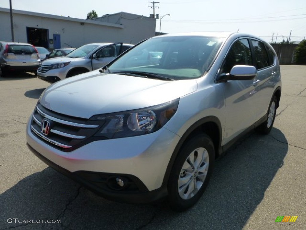 2012 CR-V EX 4WD - Alabaster Silver Metallic / Black photo #8