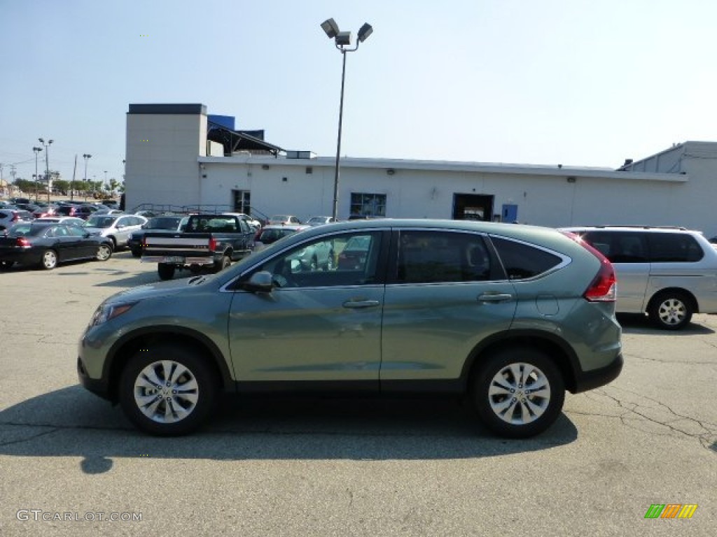 2012 CR-V EX 4WD - Opal Sage Metallic / Black photo #1