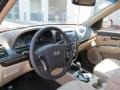 2012 Hyundai Santa Fe Beige Interior Dashboard Photo