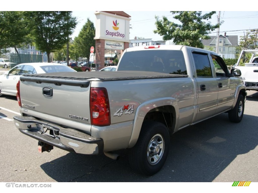 2003 Silverado 1500 LS Crew Cab 4x4 - Light Pewter Metallic / Dark Charcoal photo #4