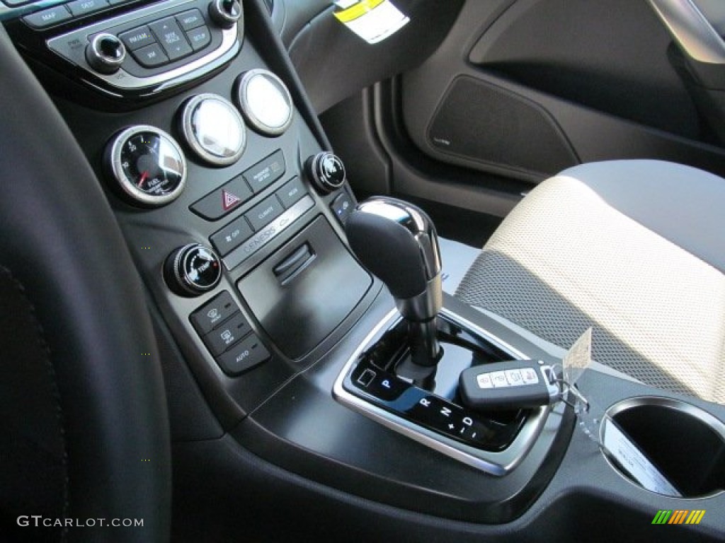 2013 Genesis Coupe 2.0T Premium - Monaco White / Gray Leather/Gray Cloth photo #9