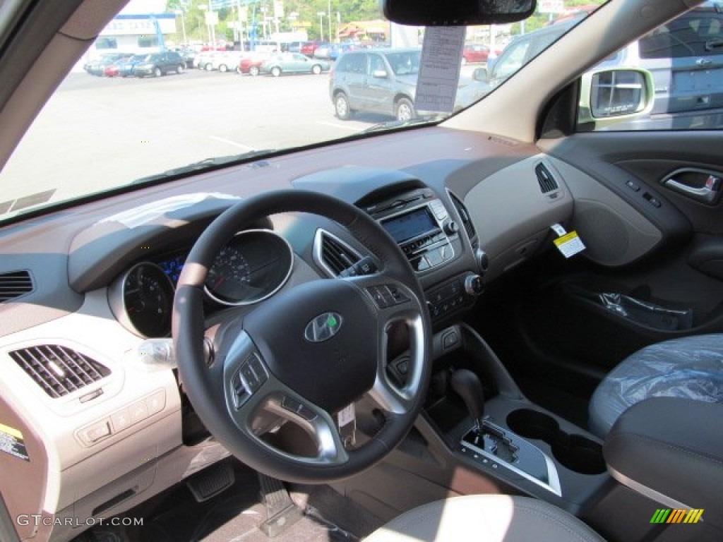 2013 Tucson GLS AWD - Kiwi Green / Taupe photo #7