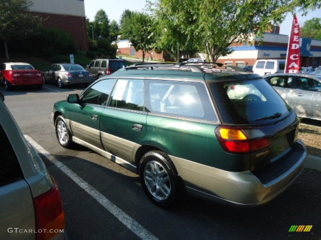 2003 Outback Wagon - Timberline Green Pearl / Beige photo #4