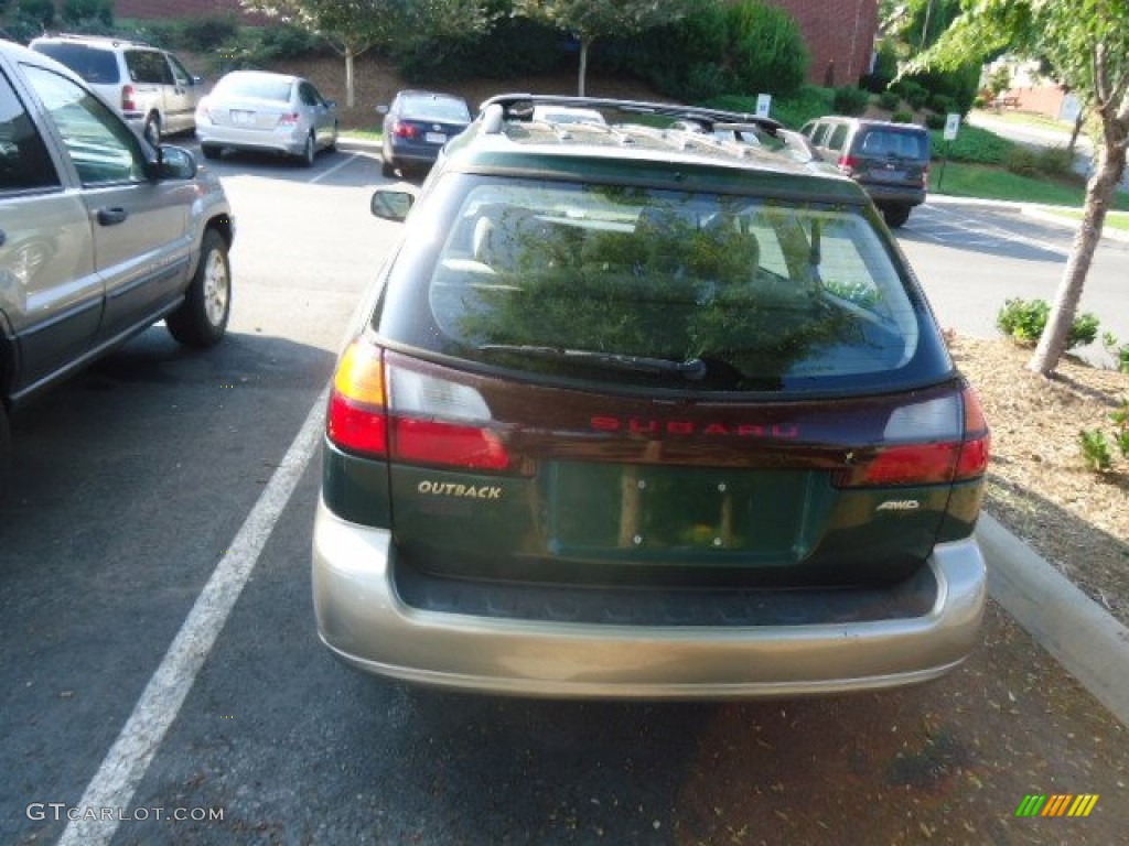 2003 Outback Wagon - Timberline Green Pearl / Beige photo #5