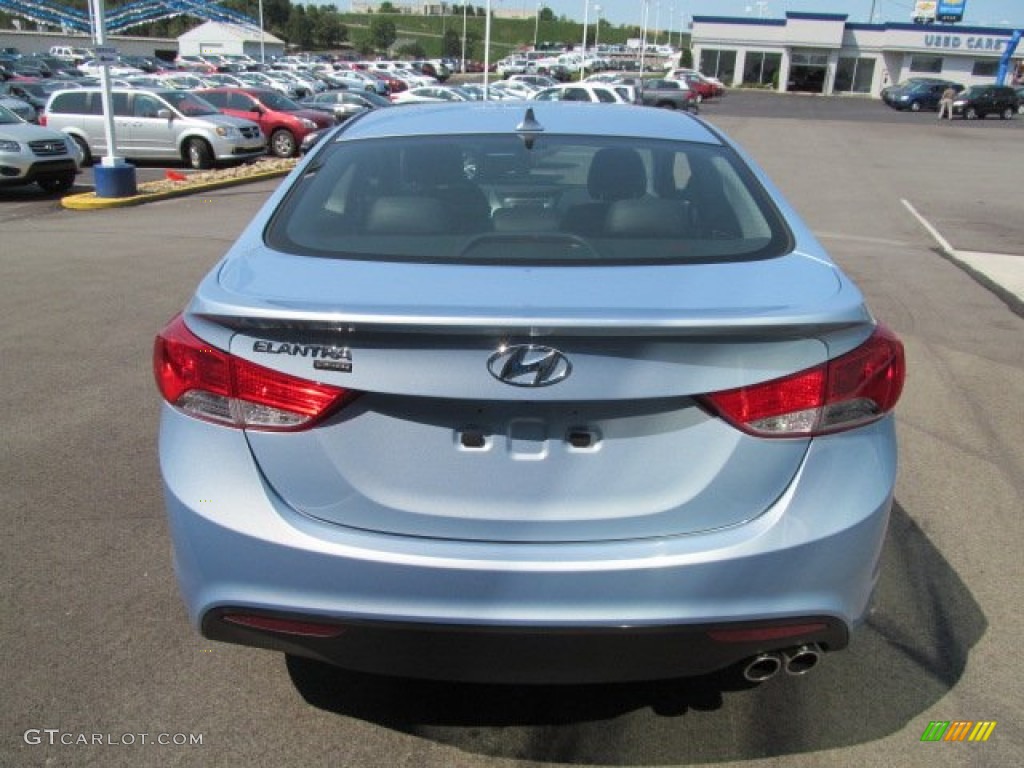 2013 Elantra Coupe SE - Blue Sky Metallic / Black photo #5