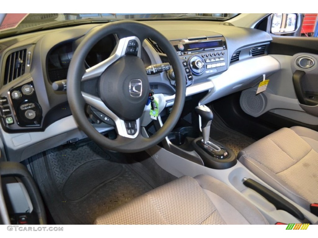 Gray Fabric Interior 2011 Honda CR-Z Sport Hybrid Photo #70246336