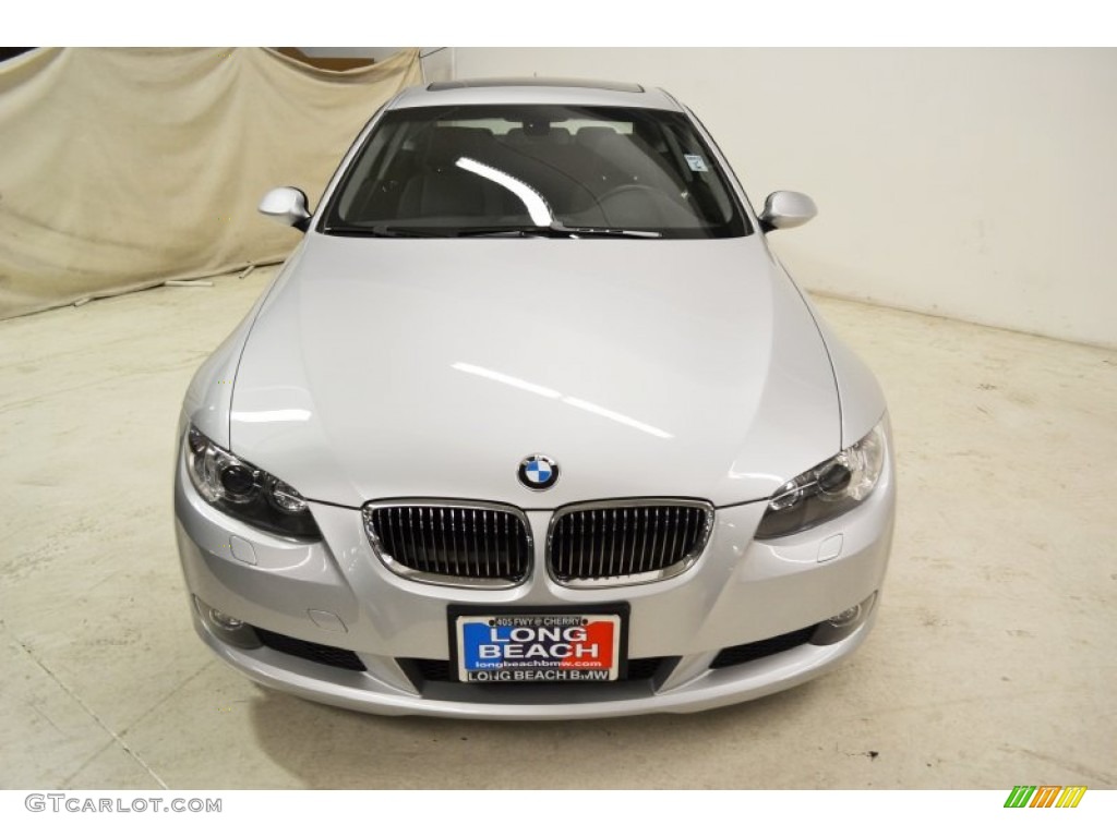 2009 3 Series 328i Coupe - Titanium Silver Metallic / Black photo #3
