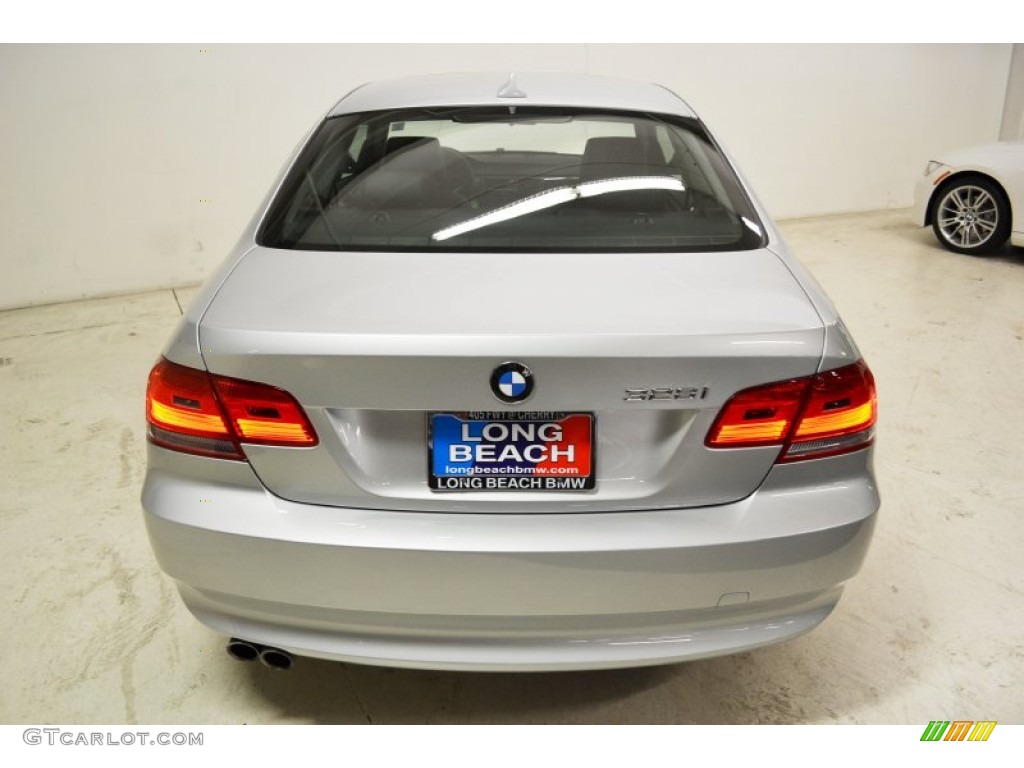 2009 3 Series 328i Coupe - Titanium Silver Metallic / Black photo #6