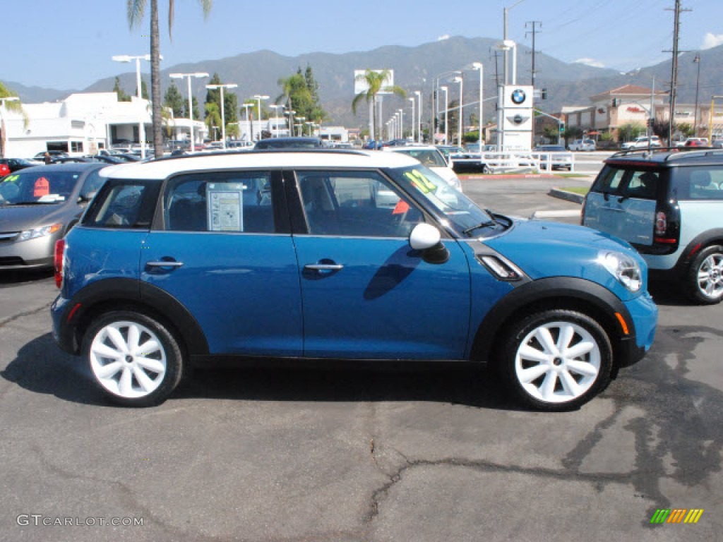 2012 Cooper S Countryman - Surf Blue / Carbon Black photo #3