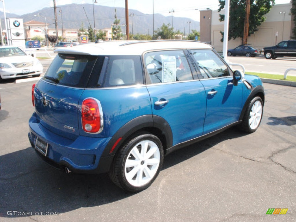 2012 Cooper S Countryman - Surf Blue / Carbon Black photo #9