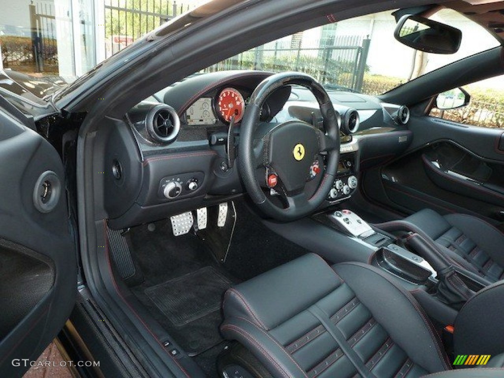Nero (Black) Interior 2007 Ferrari 599 GTB Fiorano F1 Photo #70247575