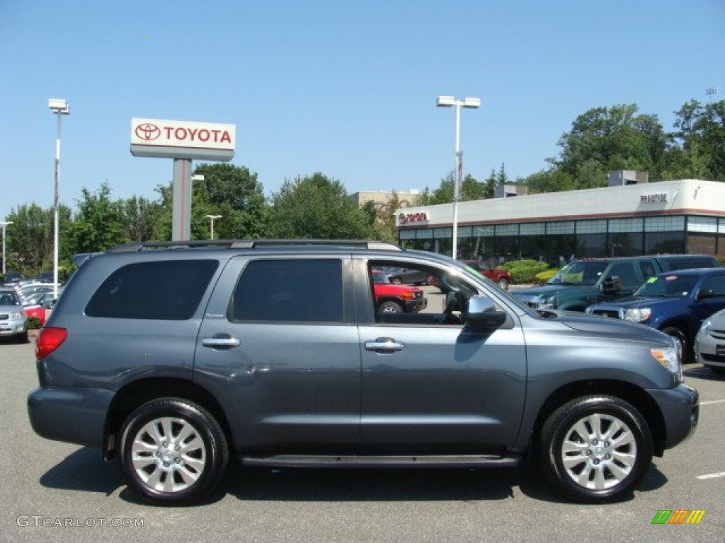 2010 Sequoia Platinum 4WD - Slate Gray Metallic / Graphite photo #1
