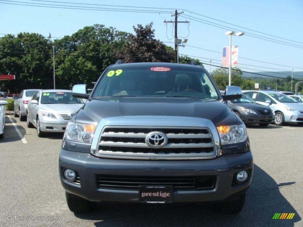 2010 Sequoia Platinum 4WD - Slate Gray Metallic / Graphite photo #2