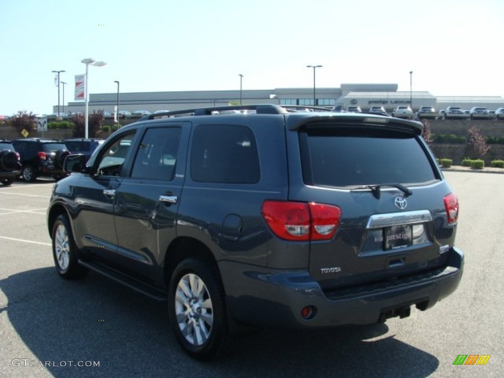 2010 Sequoia Platinum 4WD - Slate Gray Metallic / Graphite photo #4