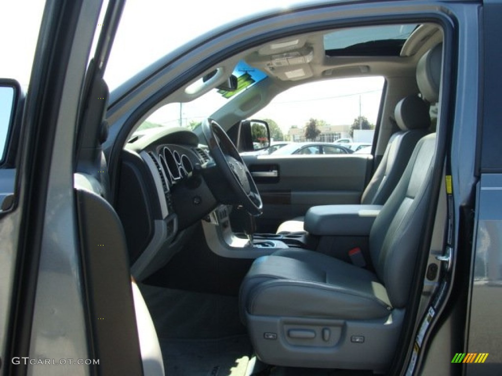 2010 Sequoia Platinum 4WD - Slate Gray Metallic / Graphite photo #7