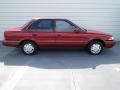 1991 Medium Red Pearl Metallic Toyota Corolla LE Sedan  photo #2