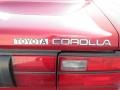 1991 Medium Red Pearl Metallic Toyota Corolla LE Sedan  photo #16