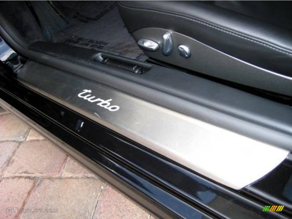 2007 911 Turbo Coupe - Basalt Black Metallic / Black photo #16