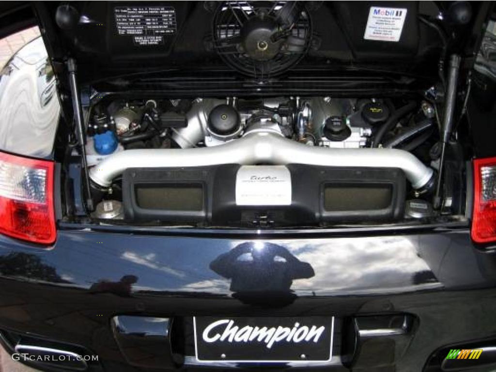 2007 911 Turbo Coupe - Basalt Black Metallic / Black photo #17
