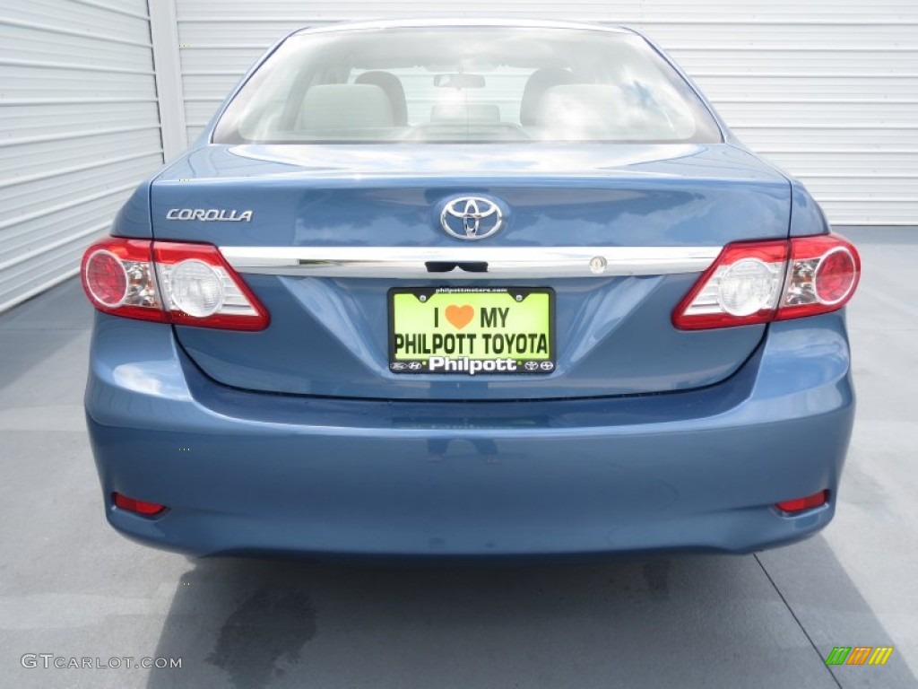 2012 Corolla  - Tropical Sea Metallic / Ash photo #4
