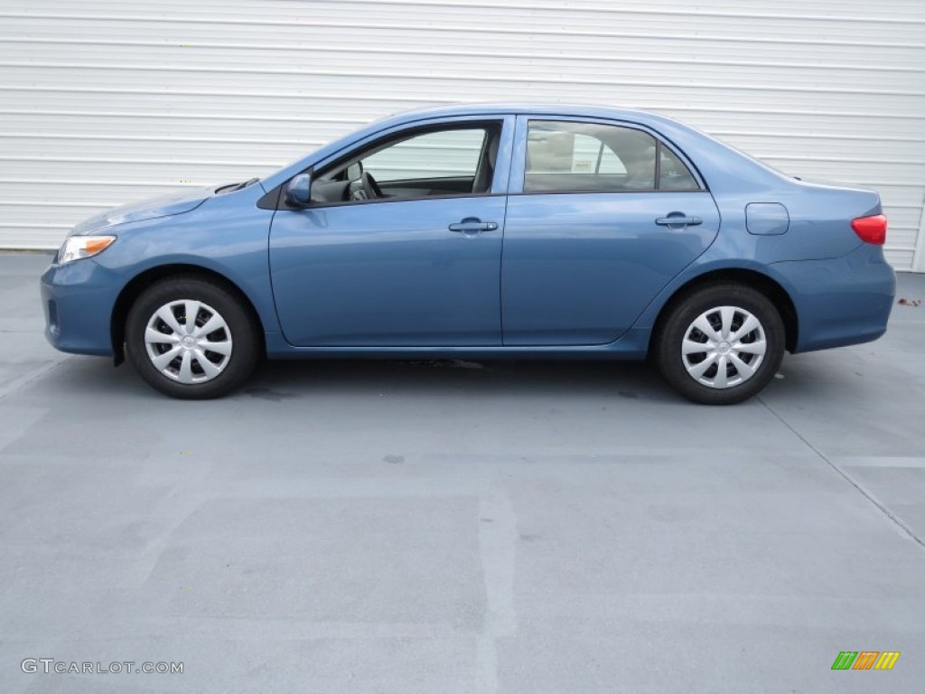 2012 Corolla  - Tropical Sea Metallic / Ash photo #5