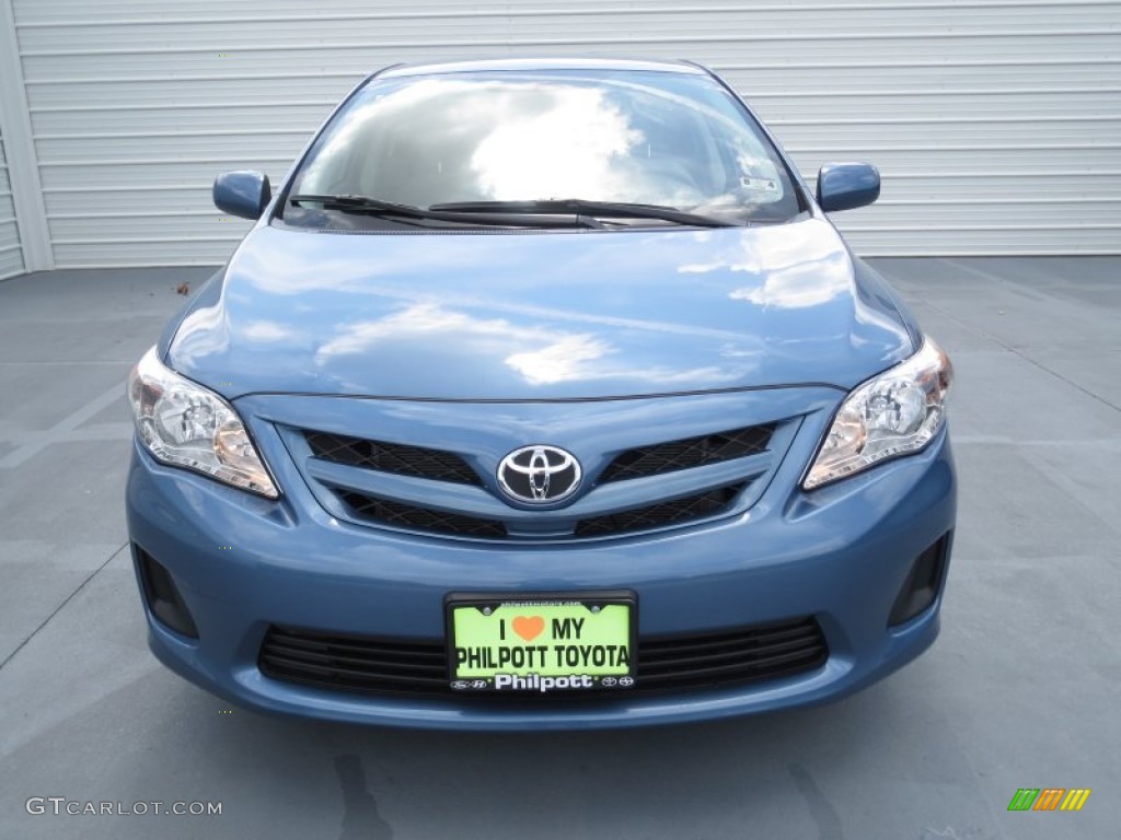 2012 Corolla LE - Tropical Sea Metallic / Ash photo #7