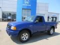 Sonic Blue Metallic 2004 Ford Ranger Edge Regular Cab 4x4