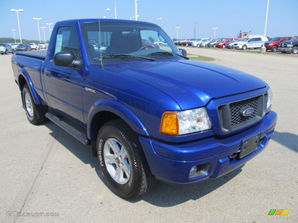Sonic Blue Metallic 2004 Ford Ranger Edge Regular Cab 4x4 Exterior Photo #70254637