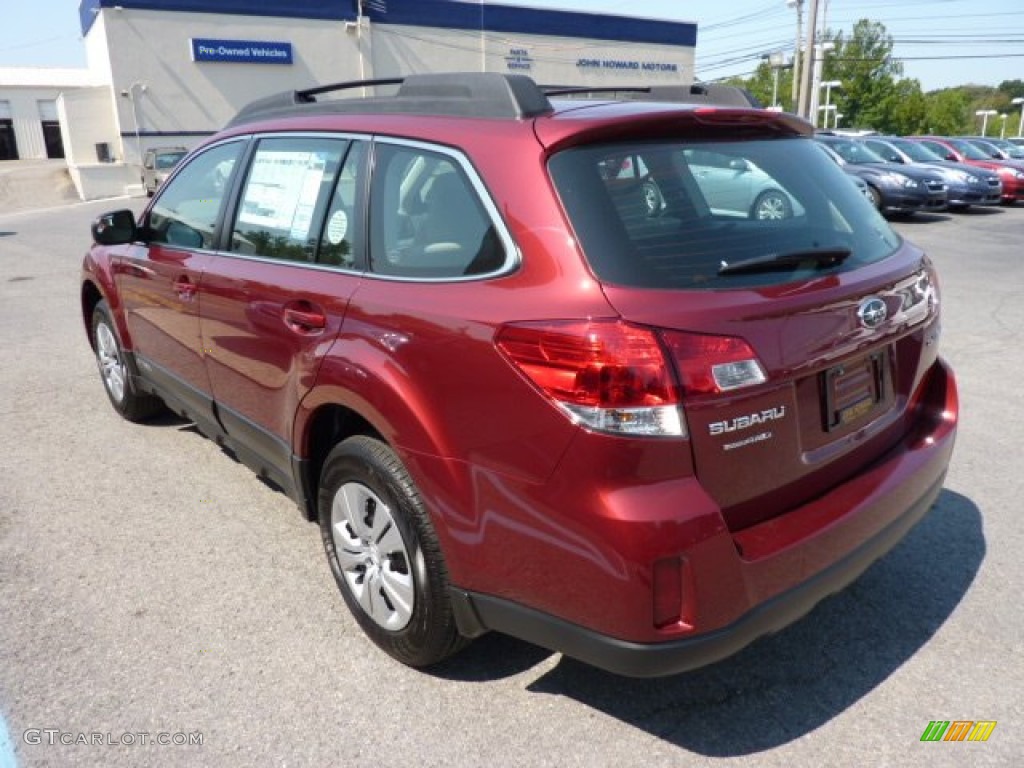 2013 Outback 2.5i - Venetian Red Pearl / Ivory photo #5