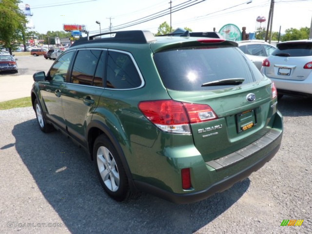 2013 Outback 2.5i Limited - Cypress Green Pearl / Warm Ivory Leather photo #4