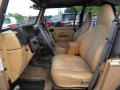 2000 Jeep Wrangler Camel Interior Front Seat Photo