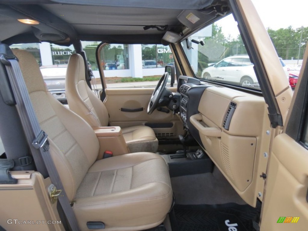 2000 Wrangler Sport 4x4 - Desert Sand Pearl / Camel photo #13