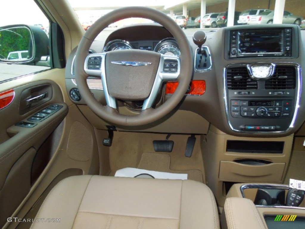 2013 Chrysler Town & Country Touring - L Dark Frost Beige/Medium Frost Beige Dashboard Photo #70259221
