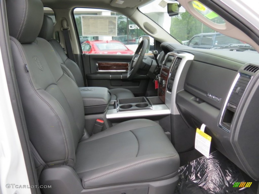 Dark Slate Interior 2012 Dodge Ram 2500 HD Laramie Longhorn Mega Cab 4x4 Photo #70260676
