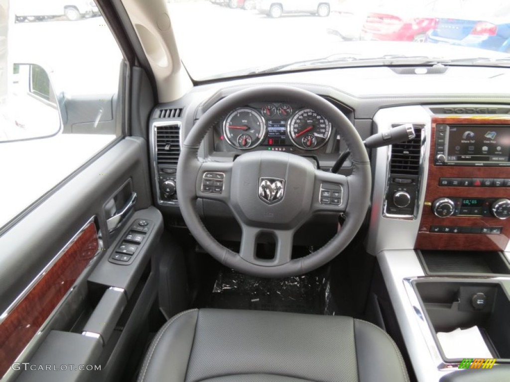 Dark Slate Interior 2012 Dodge Ram 2500 HD Laramie Longhorn Mega Cab 4x4 Photo #70260685