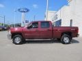 2009 Dark Cherry Metallic Chevrolet Silverado 2500HD LT Crew Cab 4x4  photo #2