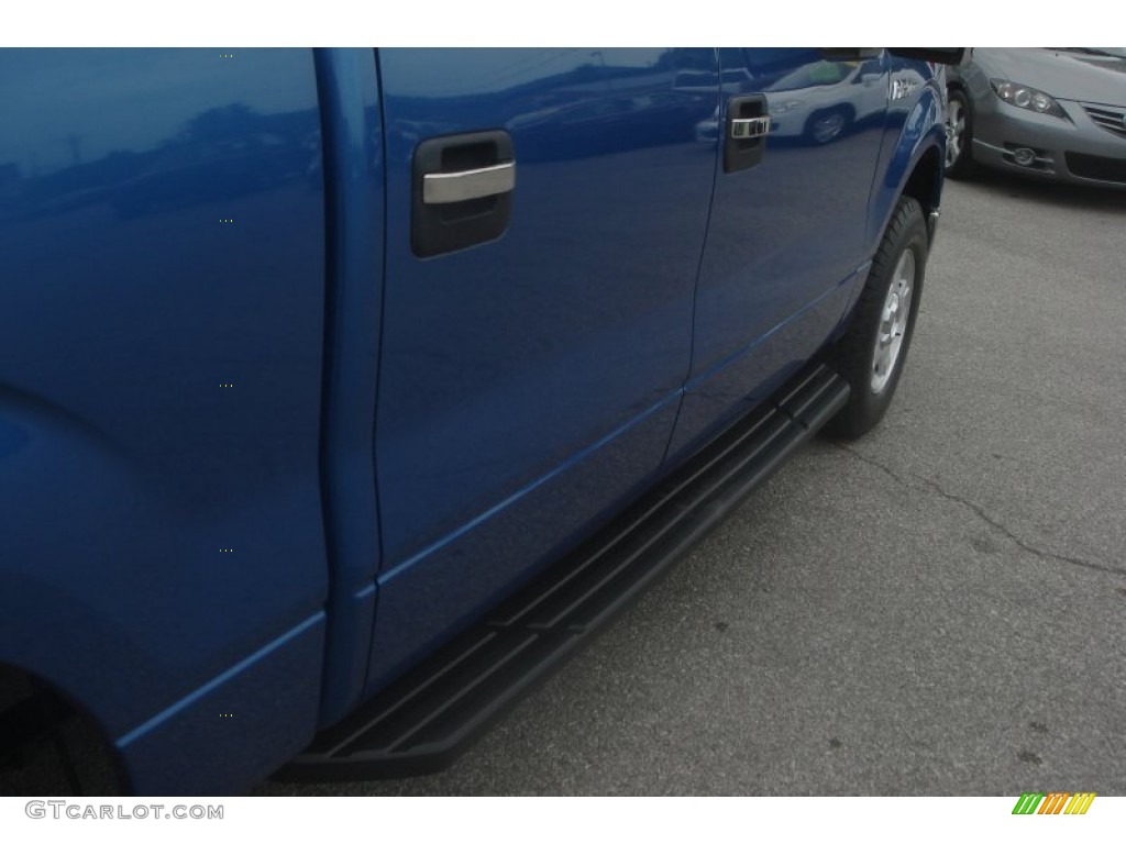2010 F150 XLT SuperCrew 4x4 - Blue Flame Metallic / Tan photo #10