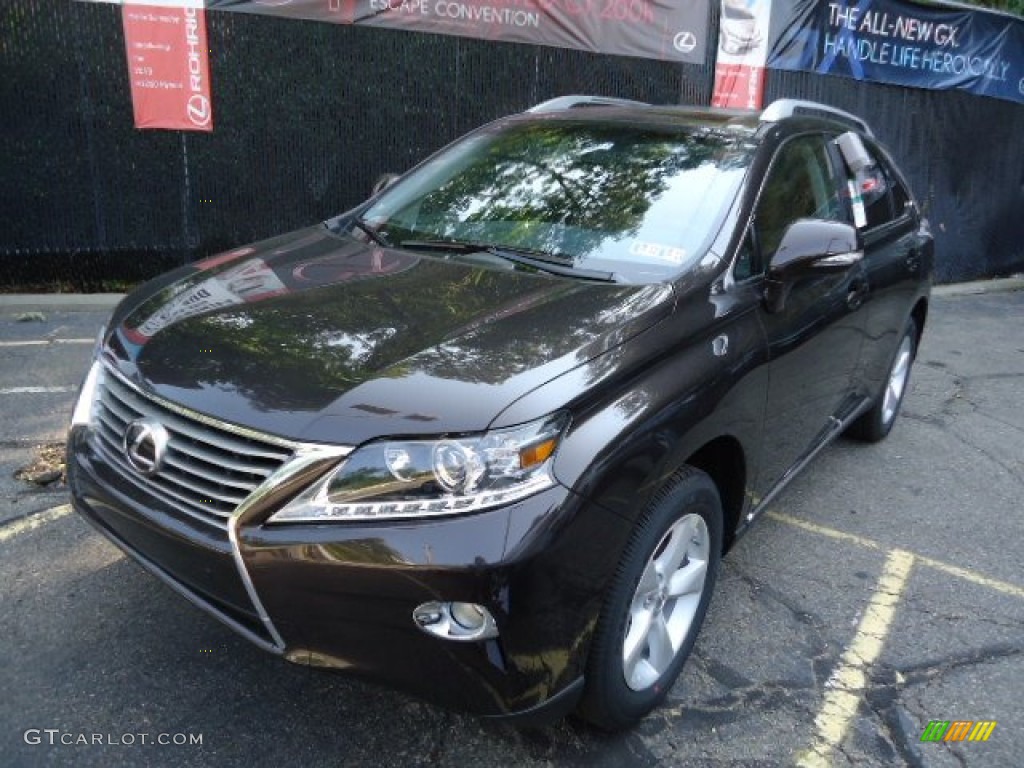 2013 RX 350 AWD - Fire Agate Pearl / Saddle Tan/Espresso Birds Eye Maple photo #8