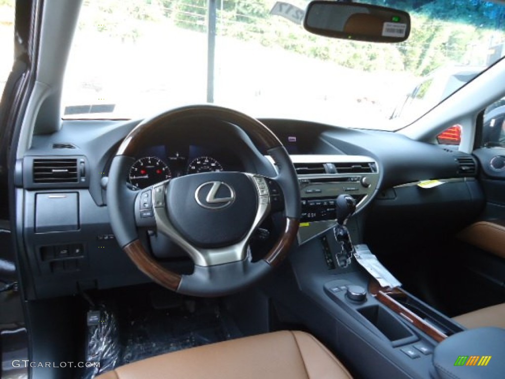 2013 RX 350 AWD - Fire Agate Pearl / Saddle Tan/Espresso Birds Eye Maple photo #12