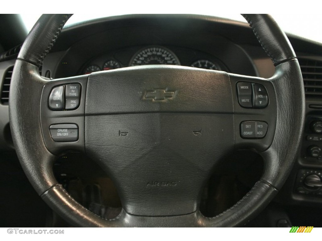 2004 Chevrolet Monte Carlo Intimidator SS Ebony Black Steering Wheel Photo #70262185