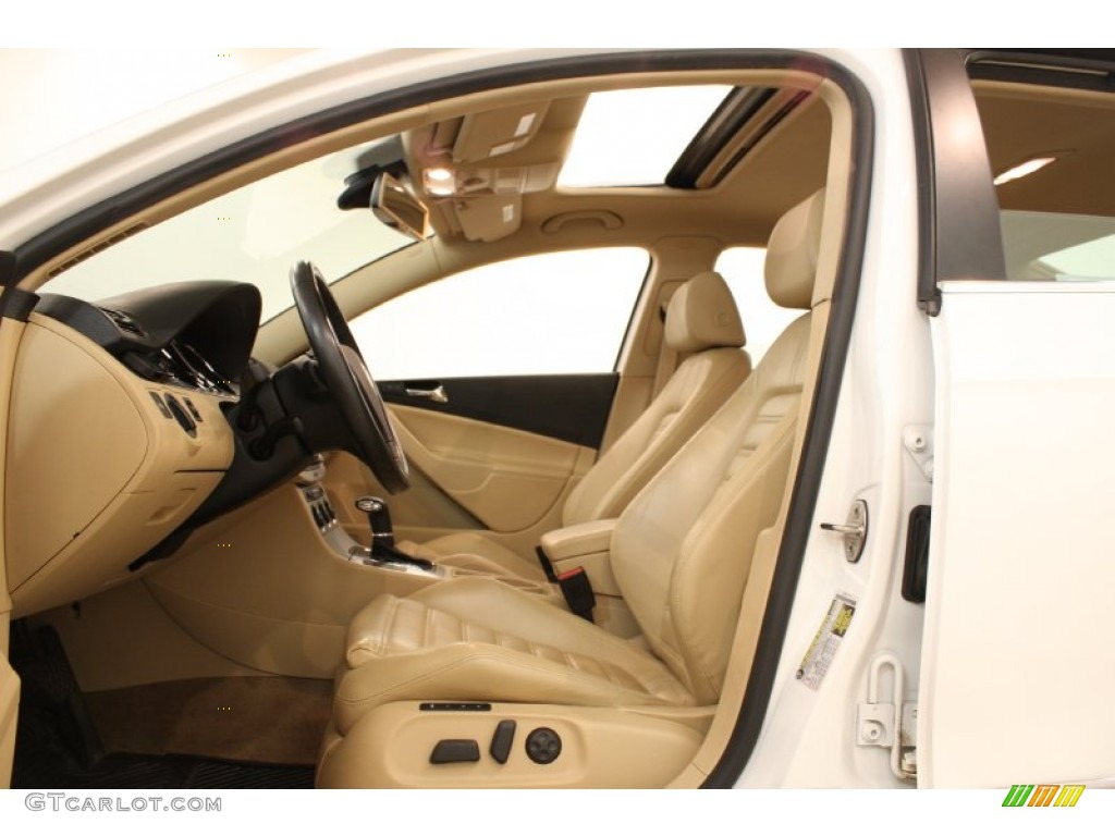 Pure Beige Interior 2008 Volkswagen Passat VR6 Sedan Photo #70264003