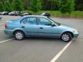 2000 Electron Blue Pearl Honda Civic LX Sedan  photo #3