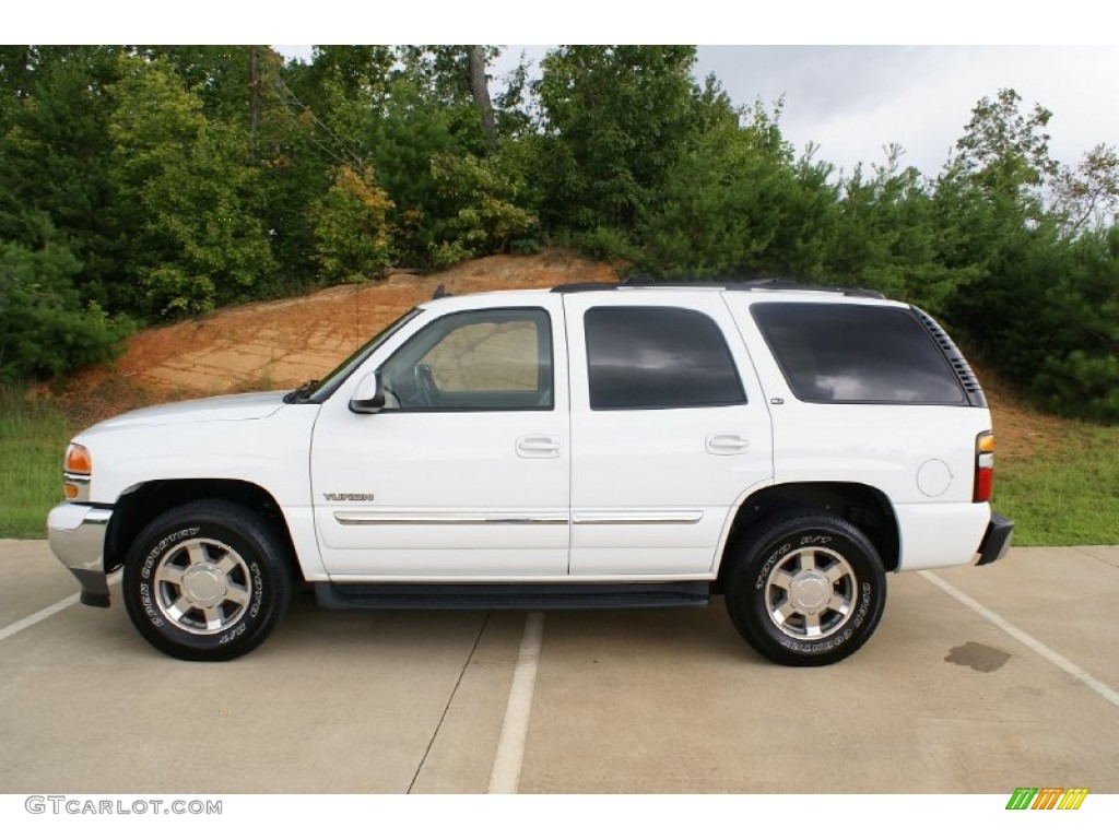 2006 Yukon SLT 4x4 - Summit White / Neutral/Shale photo #1