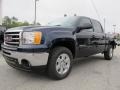 2012 Midnight Blue Metallic GMC Sierra 1500 SLE Crew Cab 4x4  photo #3