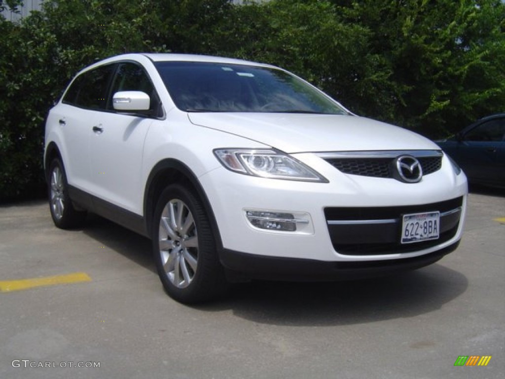 2009 CX-9 Touring - Crystal White Pearl Mica / Sand photo #1
