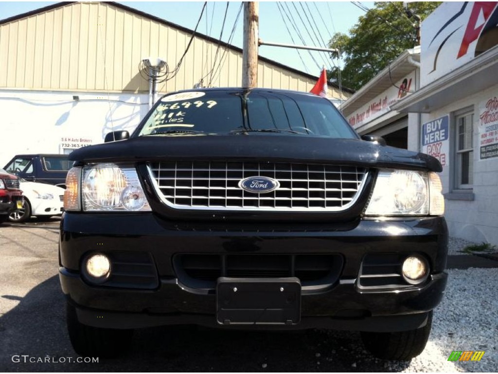 2002 Explorer Limited 4x4 - Black Clearcoat / Midnight Grey photo #2